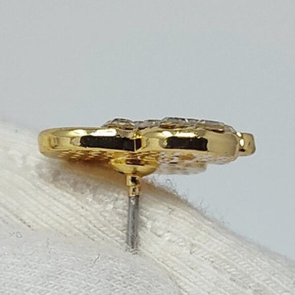 Disney x BaubleBar Minnie Mouse Gold Tone Stud Earrings - Picture 7 of 10